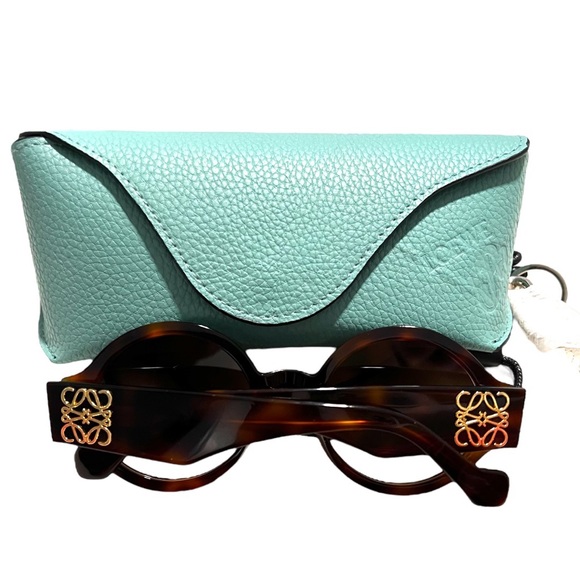 NIB LOEWE Story Round Frame Tortoiseshell Acetate Sunglasses - Picture 11 of 12